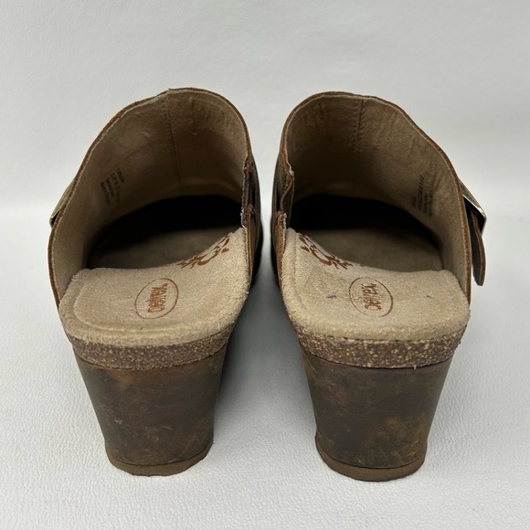 Aetrex Clogs, EW642W Brown Leather Slip On Clogs, Women’s US 7.5-8/EU 38 - Picture 10 of 12